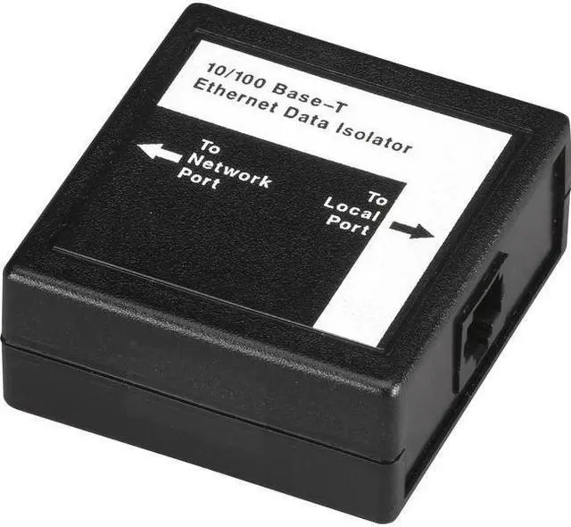Alt view image 6 of 11 - Black Box Ethernet Data Isolator - 2 x RJ-45 - Ethernet