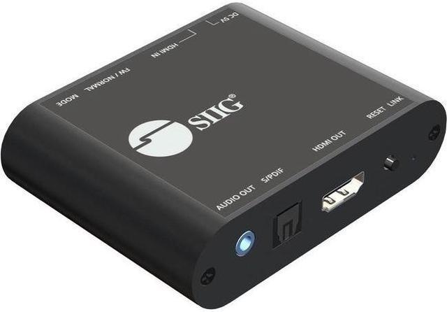 Alt view image 3 of 10 - SIIG HDMI 2.0 4K HDR with Audio Extractor & ARC