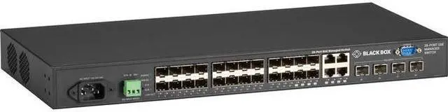 Alt view image 6 of 7 - Black Box Gigabit Managed Ethernet SFP Fiber Switch - 28-Port