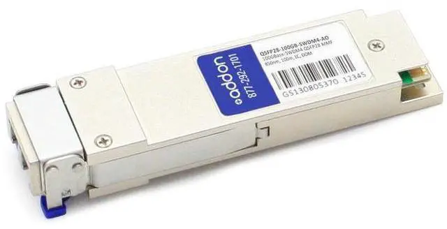 Alt view image 4 of 6 - AddOn MSA and TAA Compliant 100GBase-SWDM4 QSFP28 Transceiver (MMF, 850nm, 100m, LC, DOM) QSFP28-100GB-SWDM4-AO
