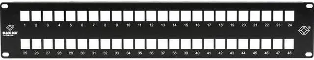 Alt view image 4 of 8 - Black Box GigaStation2 High-Density Multimedia Patch Panel 48-Port 2U