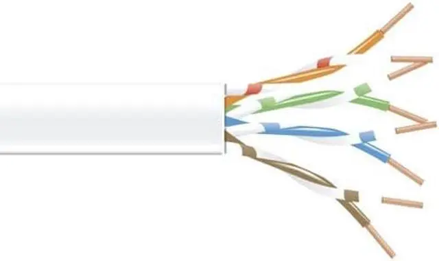 Alt view image 3 of 4 - Black Box EVNSL0650A-1000 1000Ft Spool White Cat6 550Mhz Stranded Cable Unshielded Pvc