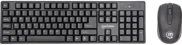 Alt view image 6 of 11 - Manhattan Wireless Keyboard and Optical Mouse Set 178990