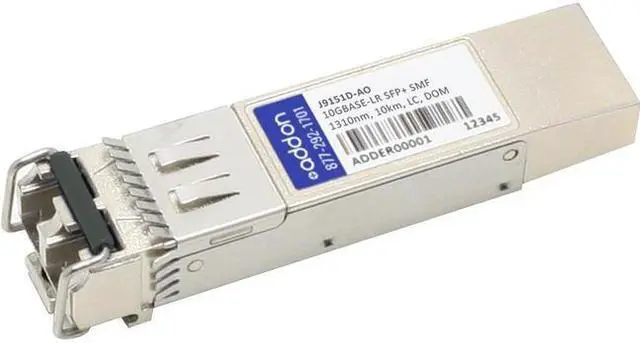 Alt view image 5 of 9 - AddOn HP J9151D Compatible TAA Compliant 10GBase-LR SFP+ Transceiver (SMF, 1310nm, 10km, LC, DOM) -