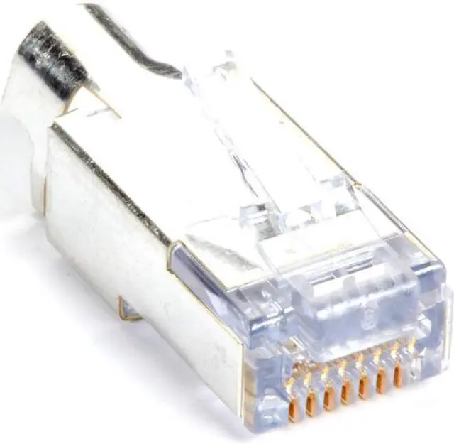 Alt view image 4 of 7 - Black Box C6EZSP-100PAK Black Box Shielded CAT6 EZ-RJ45 Modular Plugs, 100-Pack - 100 Pack - 1 x RJ-45 Male