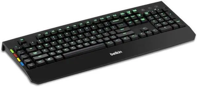 Alt view image 7 of 11 - Belkin KVM Remote Control With Integrated Keyboard F1DN008KBD