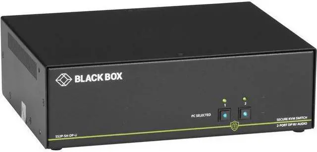 Alt view image 12 of 12 - BLACK BOX SS2P-SH-DP-U SECURE KVM SWITCH, NIAP 3.0 CERTIFIED - 2-PORT, SINGLE-MONITOR, DISPLAYPORT 4K30