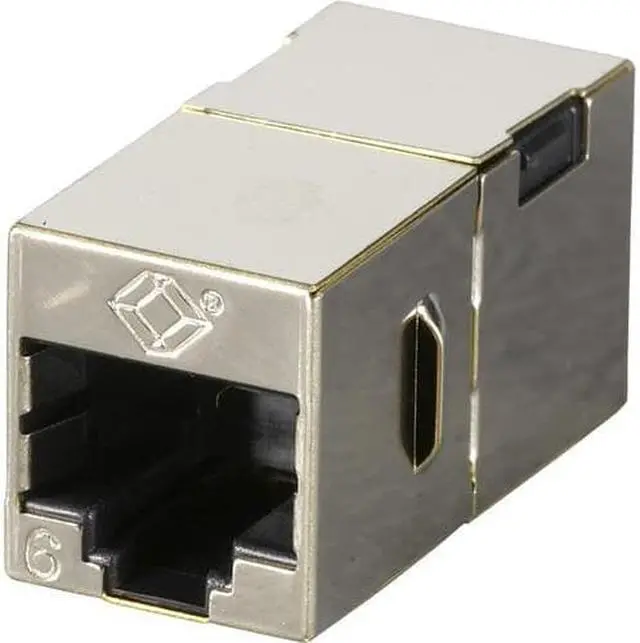 Alt view image 6 of 8 - Black Box FM608-10PAK Cat6 Coupler Shielded Straight- Pin Office Silver 10-Pack