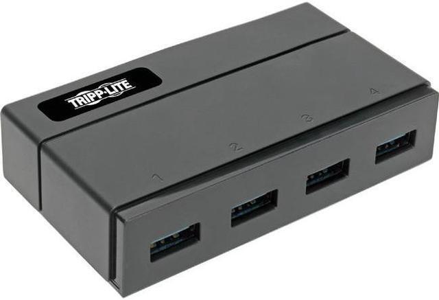 Alt view image 5 of 8 - Tripp Lite 4-Port USB 3.0 SuperSpeed Hub for Data and USB Charging - USB-A, BC 1.2, 2.4A