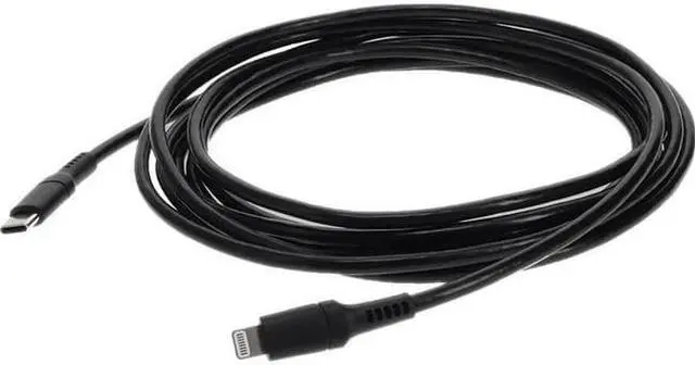 Main image of AddOn 9.8ft USB 3.1 Type C Male to Lightning Male Sync & Charge Black Cable