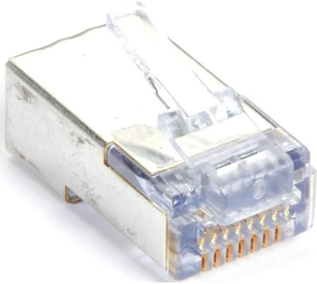 Alt view image 7 of 9 - Black Box C5EEZSP-100PAK Black Box Shielded CAT5e EZ-RJ45 Modular Plugs, 100-Pack - 100 Pack - 1 x RJ-45 Male