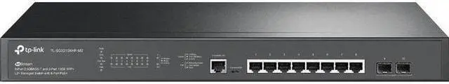 Alt view image 5 of 11 - TP-Link JetStream TL-SG3210XHP-M2 Ethernet Switch* - 8 Ports - Manageable - 3 Layer Supported - Modular - 240 W PoE Budget - Optical Fiber, Twisted Pair - PoE Ports - Rack-mountable, Desktop