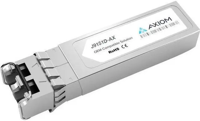 Alt view image 4 of 4 - Axiom J9151D-AX Sfp+ Transceiver Module (Equivalent To: Aruba J9151D) - 10 Gige - 10Gbase-Lr - Lc Single-Mode - Up To 6.2 Miles - 1310 Nm - For Aruba 2540 48, 2920, 2930M 24, 2930M 40, 2930M 48, 3800