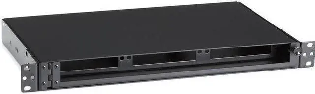 Alt view image 8 of 17 - Black Box Rackmount Fiber Shelf, 1U, 3-Adapter Panel