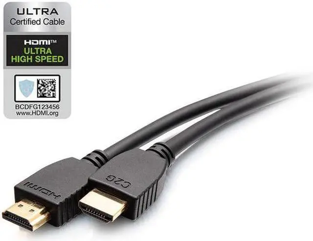 Alt view image 5 of 16 - C2G 10ft 8K HDMI Cable with Ethernet - Ultra High Speed - 10 ft HDMI A/V Cable for Audio/Video Device, Computer, Gaming Console, Media Player, Mobile Phone, Wireless Device, Bluetooth Device - First E