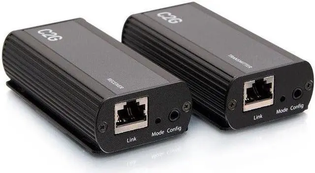 Alt view image 2 of 10 - C2G 1-Port USB C Extender Transmitter to Receiver Kit USB 3.2 Gen 1 5GBPS USB-C to RJ-45