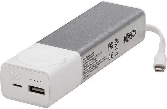 Alt view image 2 of 11 - Tripp Lite USB-A Magnetic Apple Watch Charger 5200mAh Power Bank UPB05K2APL