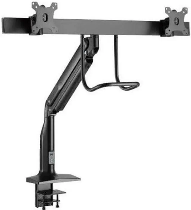 Main image of Tripp Lite DMPDD1735AM Safe-IT Precision-Placement Dual-Display Desk Clamp with Antimicrobial Tape for 17” to 35” Displays, USB Ports
