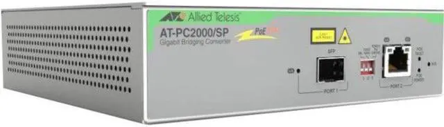Main image of Allied Telesis PoE+ to SFP Switching Media Converter