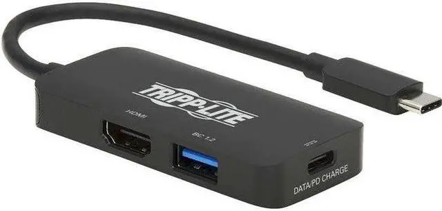 Alt view image 8 of 18 - Tripp Lite USB C Multiport Adapter 4K HDMI 4:4:4 USB-A USB C PD Charging
