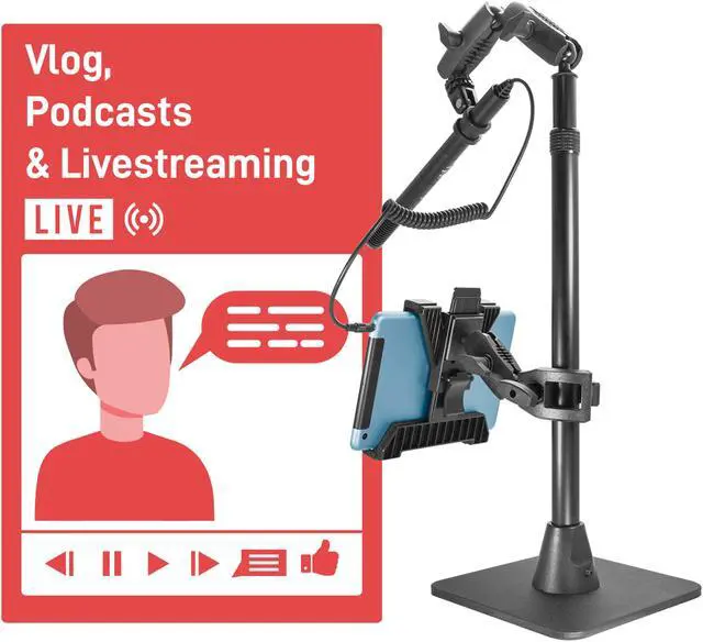 Alt view image 6 of 7 - iBOLT Stream-Cast Creator Custom mount kit with over 60 variations- great for live streaming tutorial videos and photos. Great for crafters, bakers, artists- iPhone 11 Pro, Samsung Galaxy S10/ Note 20
