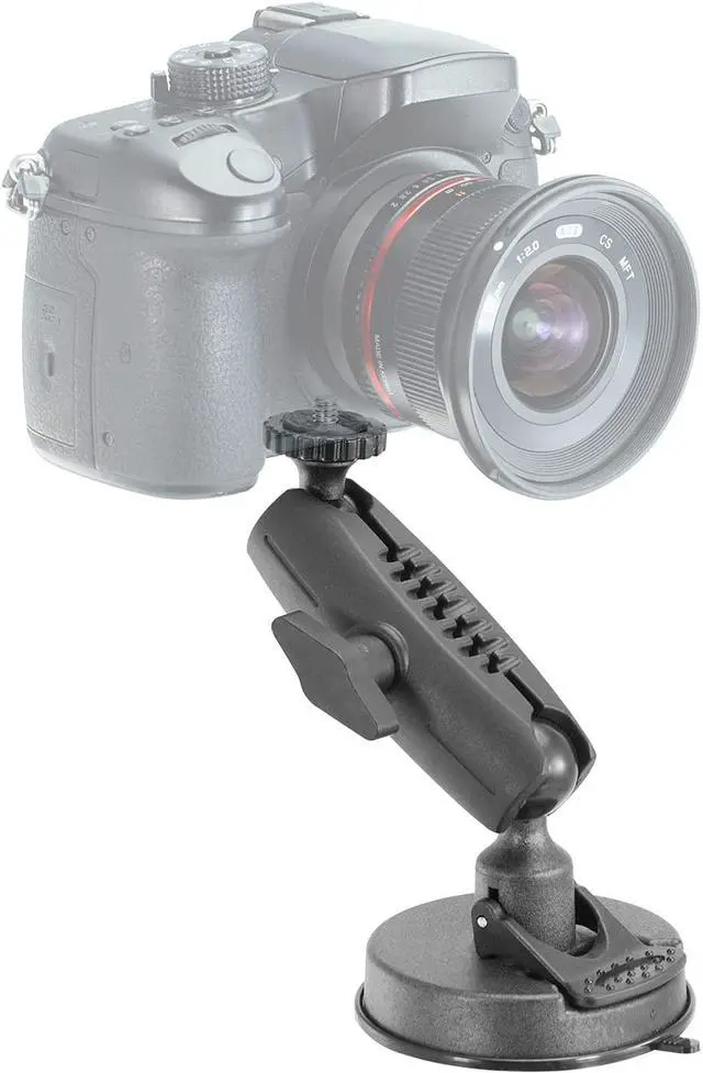 Main image of iBOLT ¼” 20 Camera Screw Bizmount Suction Cup Mount - for Industry Standard ¼” 20 Accessories, Cameras, Dash cams, Camera Flashes etc.