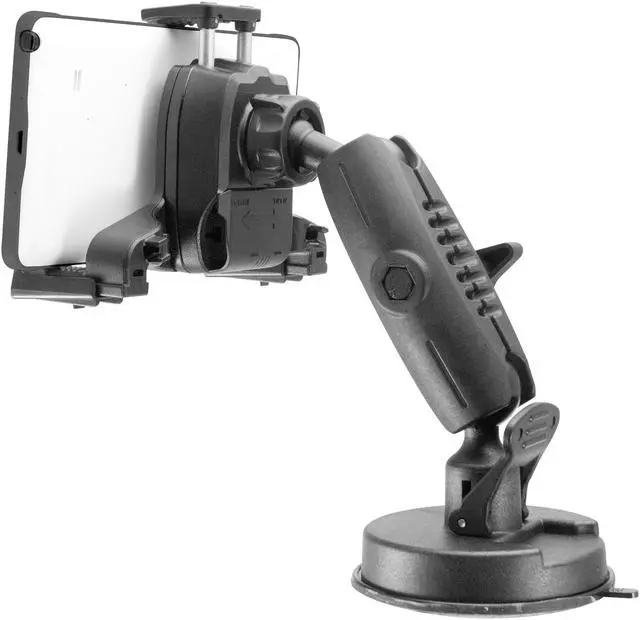 Alt view image 3 of 7 - iBOLT xProDock NFC Bizmount - Phone Holder/Mount with Heavy Duty Suction Cup Base and 2m microUSB Cable- for Your Windshield, Dashboard - for Telematic Commuters, Fleets, Cars, Large Trucks, Vans