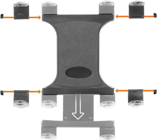 Alt view image 4 of 7 - iBOLT Tabdock Slim Suction Cup Extender -Holder /Mount for Your Windshield , Dashboard , or Desk - Compatible with All 7"-18.4" Tablets: iPad Pro, Samsung Galaxy Tab, Google Nexus