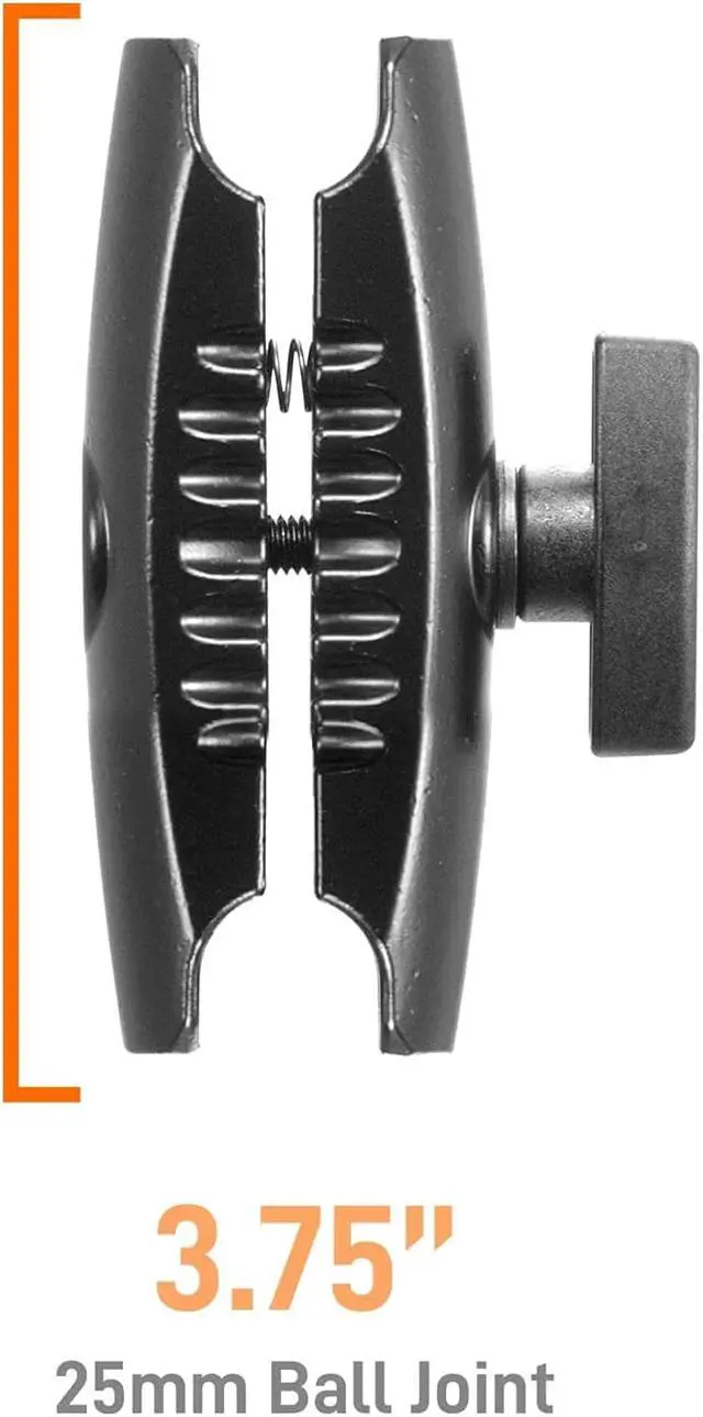 Alt view image 2 of 4 - iBOLT Aluminum 3.75 inch Double Socket Arm for All Industry Standard 1-inch / 25mm / B Size Ball adapters