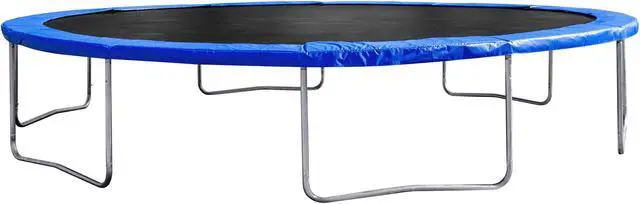 Alt view image 6 of 7 - Trampoline 1500 LBS 15FT Outdoor Trampoline with Safety Enclosure Net, Backyard Trampoline, Recreational Heavy-Duty Trampoline for Kids Adult Basketball Hoop, Basketball-ASTM Approved