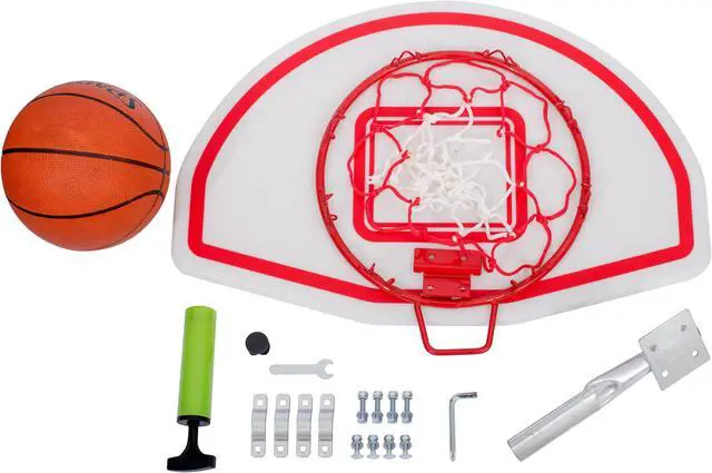 Alt view image 7 of 7 - 15FT Trampoline Set with  Basketball Hoop,Sports Fitness Trampolines with Enclosure Net, Recreational Trampolines for Outdoor Indoor