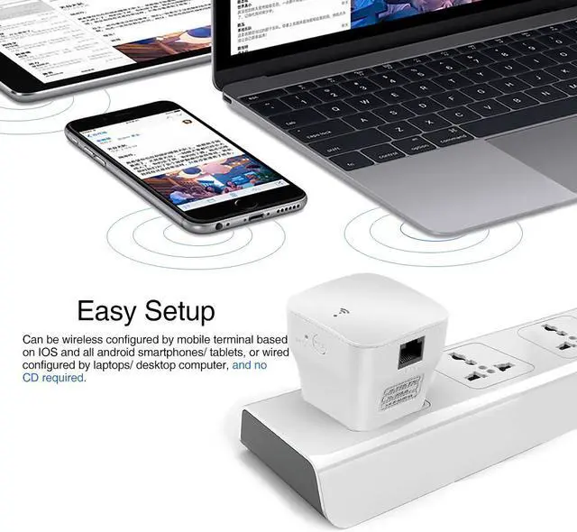 Alt view image 5 of 7 - PIXLINK WR12 300Mbps WIFI Signal Amplification Enhanced Repeater, Plug Type:EU Plug