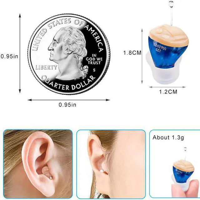 Alt view image 5 of 6 - IncenSonic Hearing Amplifier Sound Amplifier with Digital Noise Reduction to Aid and Assist Hearing for Adults (1 Pair)