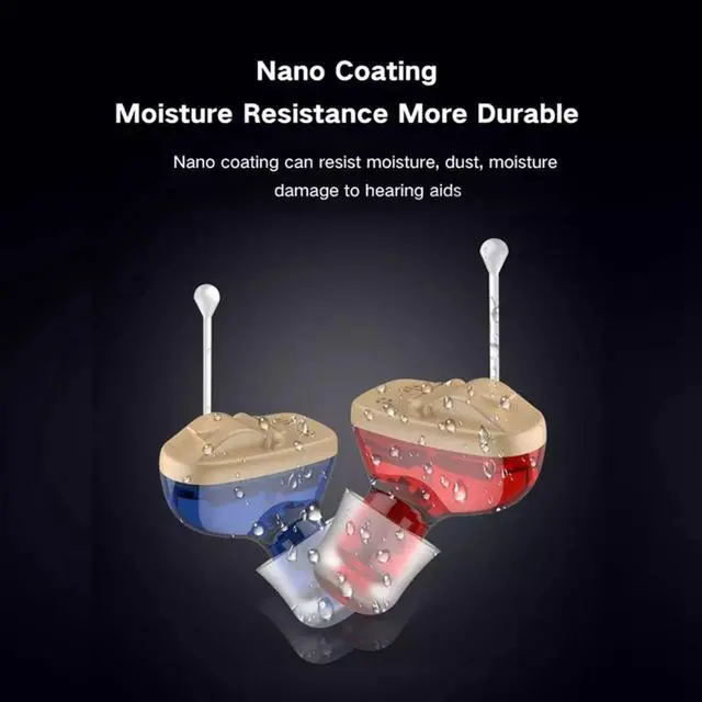 Alt view image 3 of 7 - IncenSonic Rechargeable Hearing Aid Sound Amplifier in-the-Canal (ITC) Preconfigured Full Digital Hearing Amplifier for the Mild-moderate Hard of Hearing Individuals (Set of 1 Pair)