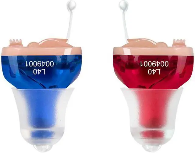 Main image of IncenSonic Hearing Aid Amplifiers for Seniors Adults Noise-Cancelling - a tiny one-piece completely-in-the-canal (CIC) Invisible Adjustable Tone Voice Sound Amplifiers (Set of 1 Pair)