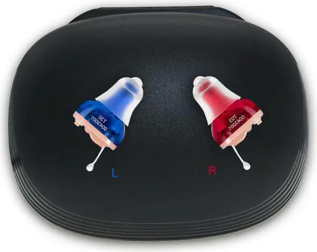 Alt view image 4 of 6 - CIC 10 Cannels High End Digital Ear Hearing Aid Wireless Mini Invisible Sound Amplifier Enhancer Memory Function No-Noise Intelligent Programming Adjustable Tone for the Elderly and Deaf (1 Pair)