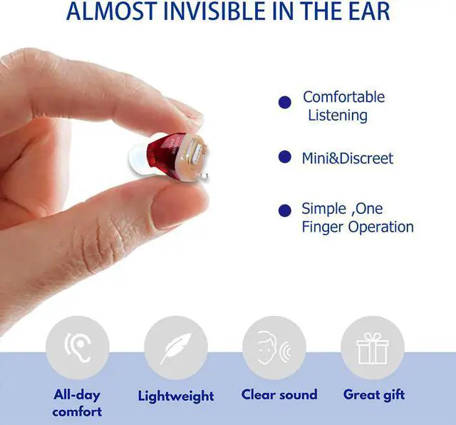 Alt view image 2 of 7 - Magnetic Charging Hearing Aids Wireless Invisible In Ear Mini Rechargeable Sound Amplifier for Elderly Care Deaf