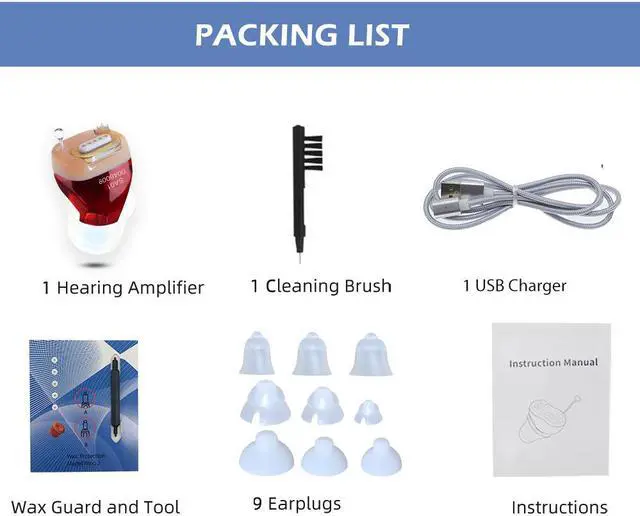Alt view image 6 of 7 - Magnetic Charging Hearing Aids Wireless Invisible In Ear Mini Rechargeable Sound Amplifier for Elderly Care Deaf