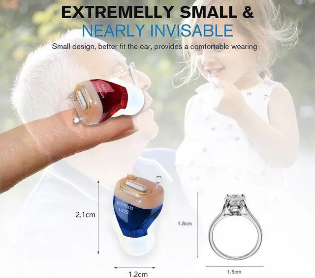 Alt view image 4 of 7 - Magnetic Charging Hearing Aids Wireless Invisible In Ear Mini Rechargeable Sound Amplifier for Elderly Care Deaf