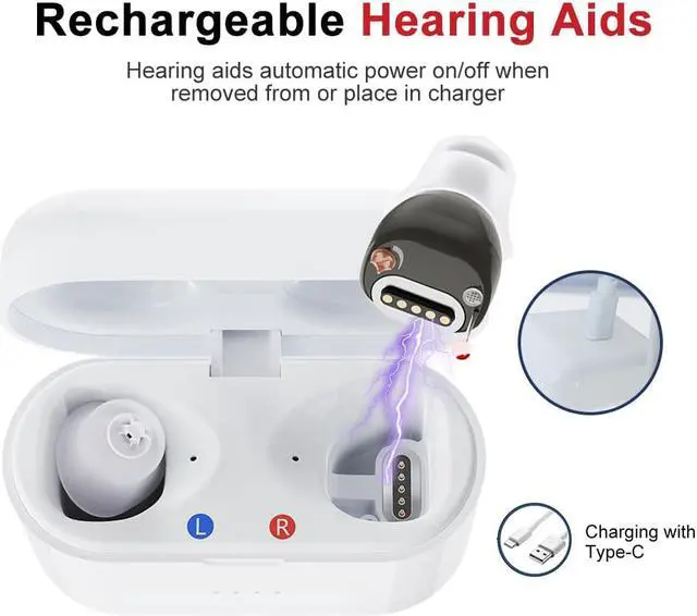 Main image of Elderly Rechargeable Magnetic Hearing Aid USB Mini Inner Ear Portable Amplifier SR02 Adjustable Audio