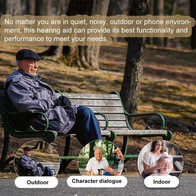 Alt view image 4 of 5 - Elderly Hearing Aids Noise Reduction CIC Rechargeable Mild To Moderate Hearing Loss Adult Comfort Digital Hearing Amplifier