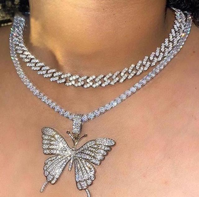 cuban butterfly necklace