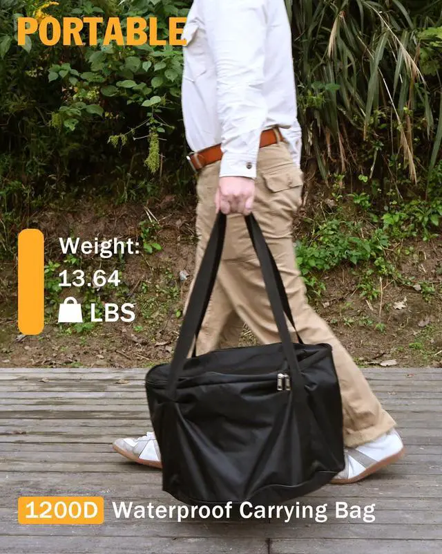 Alt view image 6 of 6 - Smokeless-Fire-Pit, 304 Stainless-Steel-Firepit, Portable Outdoor Pits for Camping with Stand Bag & Sticks & Holders, Solo Wood Burning Bonfire, Low Smoke Stove