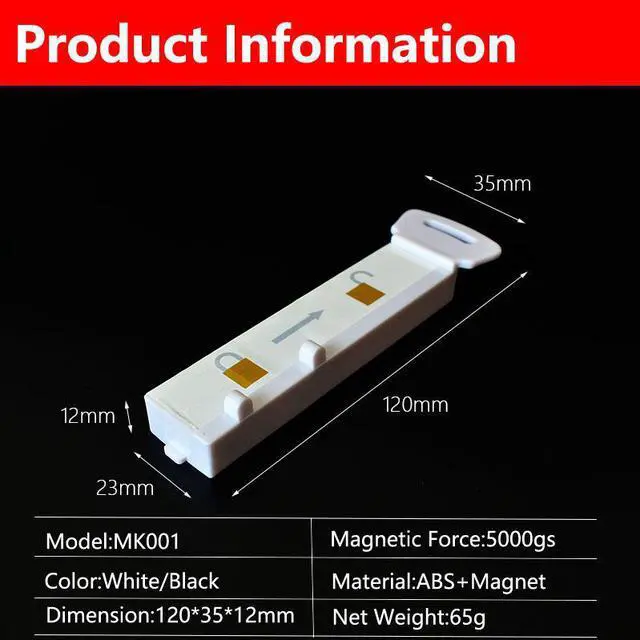 Alt view image 2 of 7 - 1pcs White Security Hook Magnet Key S3 Handkey Eas Magnetic Detacher Releaser Lockpicks For Supermarket Display Hook Stop Lock