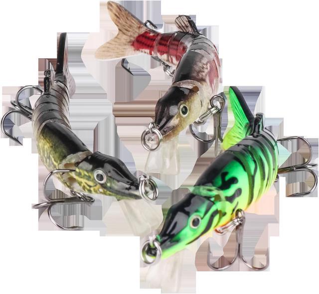 Fishing Lures For Bass Trout Multi Jointed Swimbaits Slow Sinking Bait For  Freshwater Saltwater Bionic Fishing Lure Kit