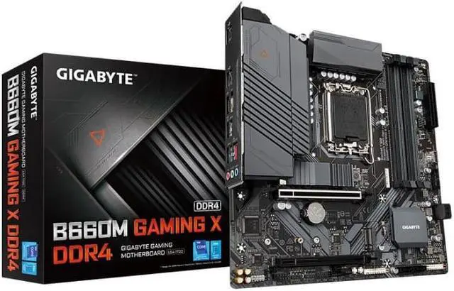 Main image of GIGABYTE B660M GAMING X rev. 1.1) Intel B660 LGA 1700 M-ATX Motherboard with DDR4, Dual M.2, PCIe 4.0, USB 3.2 Gen2 Type-C,  DDR4
