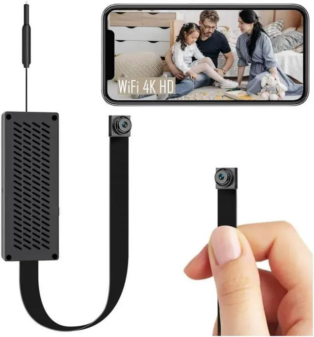 Main image of New Spy Camera Hidden Camera Nanny Cam, MITUUT Mini Camera 4K Ultra HD with Wireless WiFi Camera, Portable Home Security Indoor Outdoor Secret Pinhole Small Camera