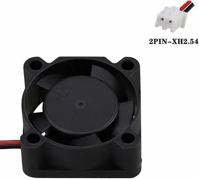 Alt view image 4 of 6 - WINSINN 25mm Fan 5V 12V 24V Hydraulic Bearing Brushless 2510 25x10mm for DIY Mini Cooling PCB/Notebook/Graphics Card 2PIN (Pack of 5Pcs) 12V