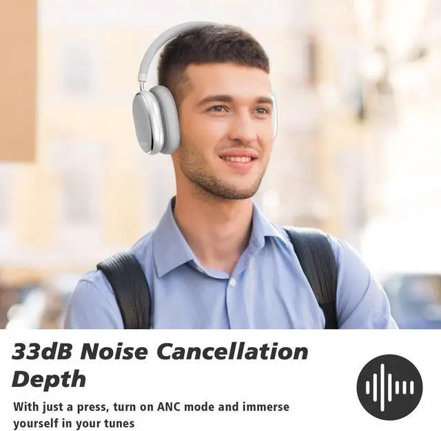 Alt view image 2 of 7 - Srhythm NiceComfort 95 Hybrid Noise Cancelling Headphones,Wireless Bluetooth Headset with Transparency Mode,HD Sound