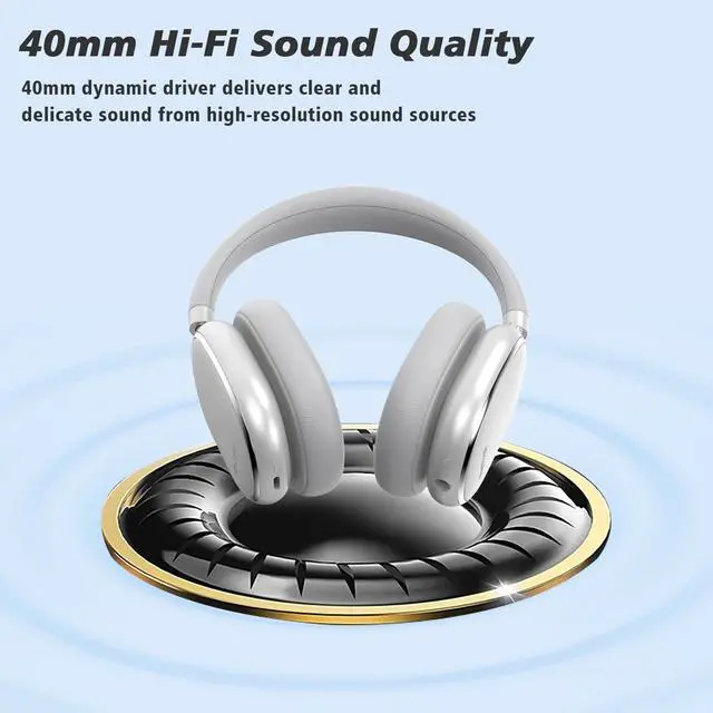 Alt view image 4 of 7 - Srhythm NiceComfort 95 Hybrid Noise Cancelling Headphones,Wireless Bluetooth Headset with Transparency Mode,HD Sound